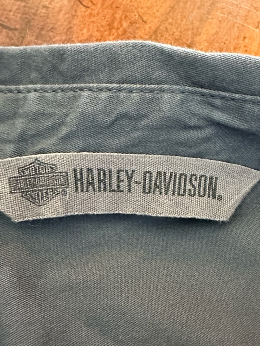 Harley-Davidson Men's Charcoal Gray Workshirt with HDMC Patches - Picture 2 of 3